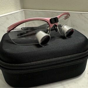 New Dental Loupes By Eclipse Pink Frame 3.0 X Magnification